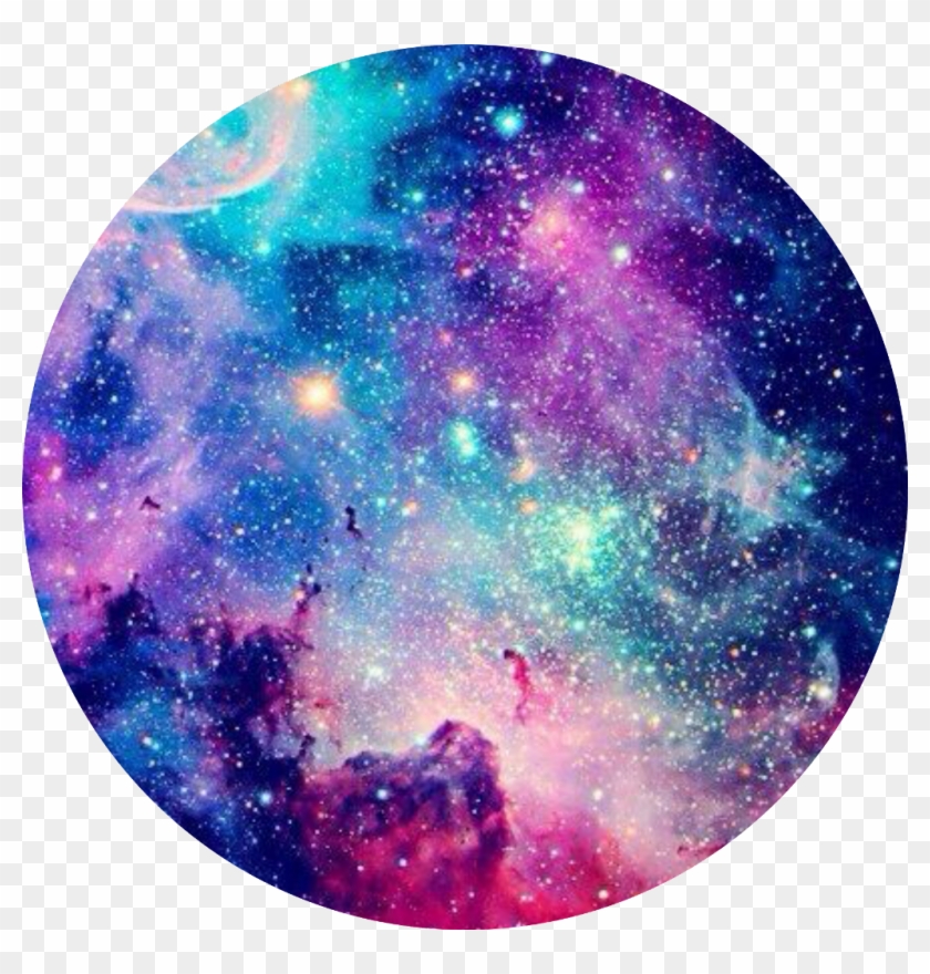 #galaxy #space #circle #aesthetic #tumblr #trend - Circle Galaxy Clipart #5734052