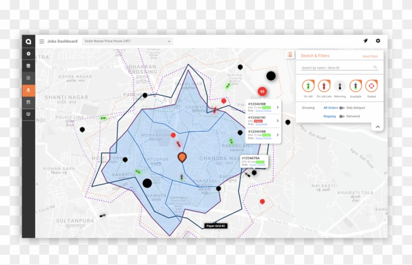 Enhance Your Field Force Management With Location Enabled - Map Clipart