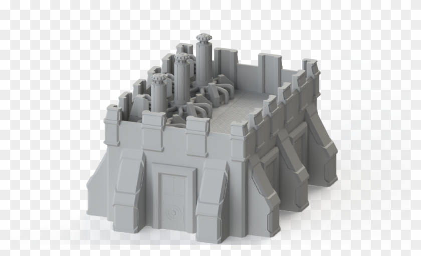 Can Have 0-3 Force Field Emitter Stacks On It - Arch Clipart