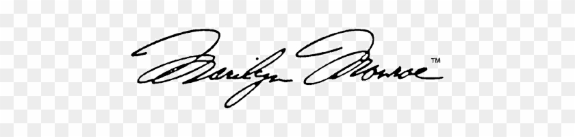 Marilyn Monroe Signature Tattoo Clipart