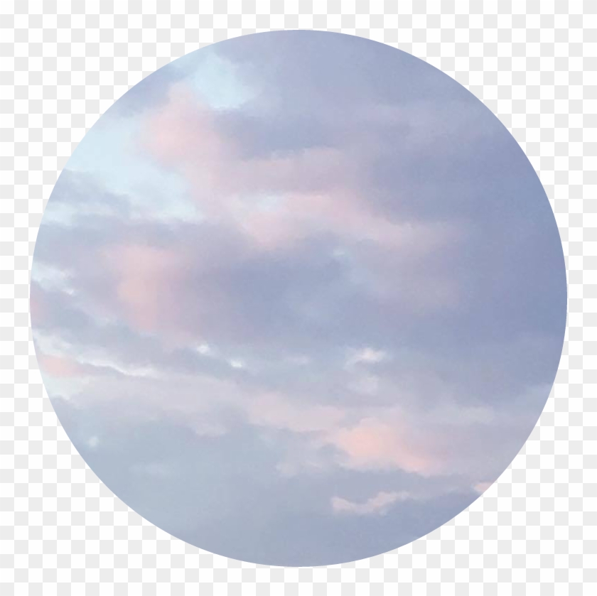 #lightblue #cloud #aesthetic #pastelcolors #tumblr - Light Blue Aesthetic Circle Clipart #5735068