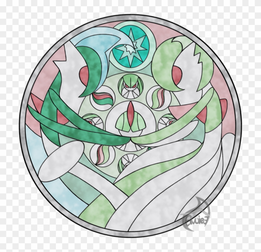 Gardevoir And Gallade - Circle Clipart #5735568