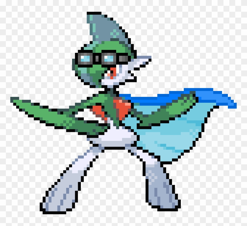Leaf The Gallade - Porygon Z Pixel Art Clipart