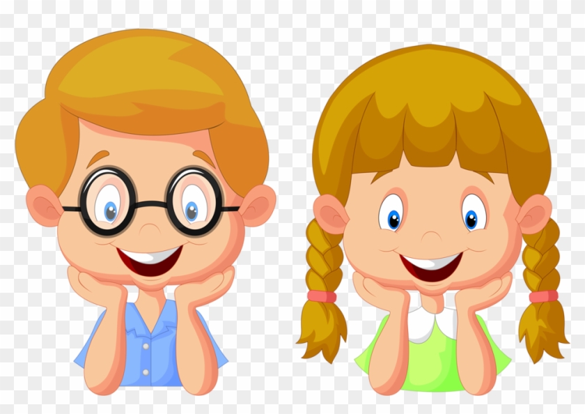 Фотки School Clipart, Borders And Frames, Cartoon Kids, - Niño Pensando Png Transparent Png