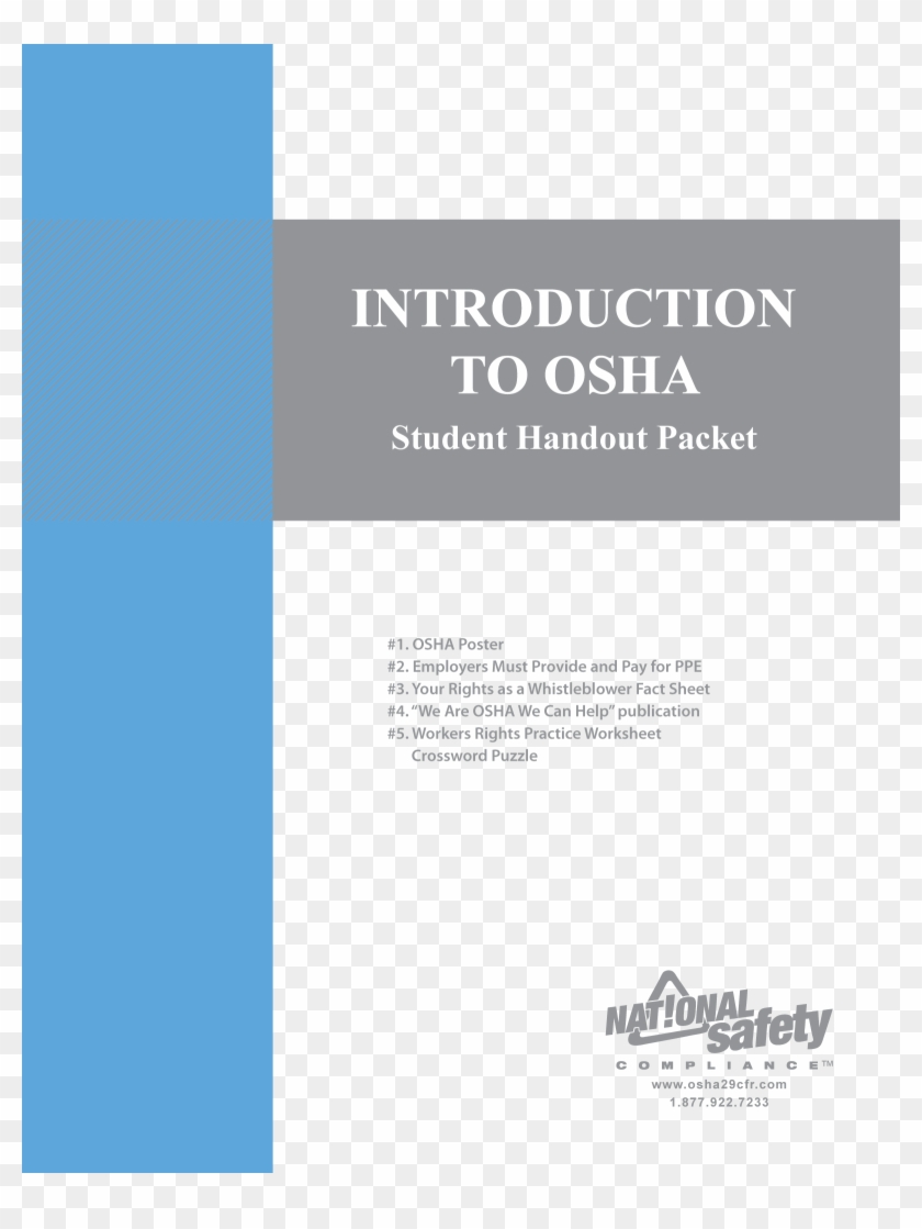 Osha Outreach Student Handout - Brochure Clipart #5735727