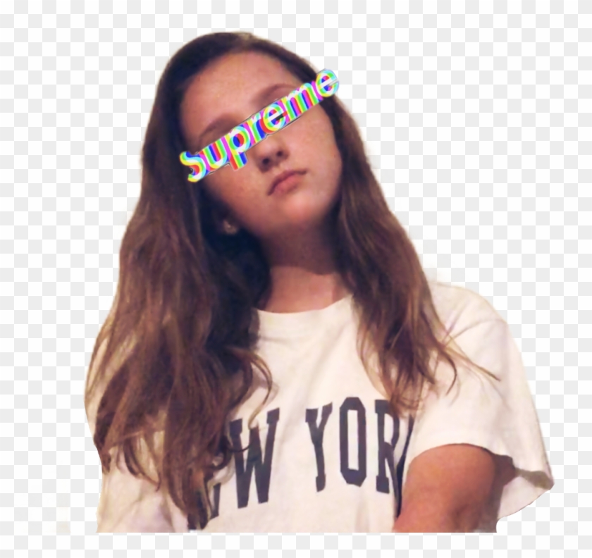 Supreme Sticker - Girl Clipart