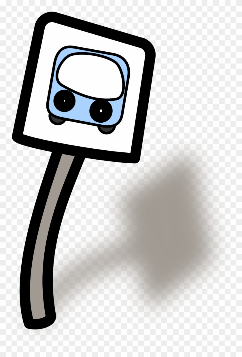 Bus Stop Roadsign - Bus Stop Clip Art - Png Download #5736791