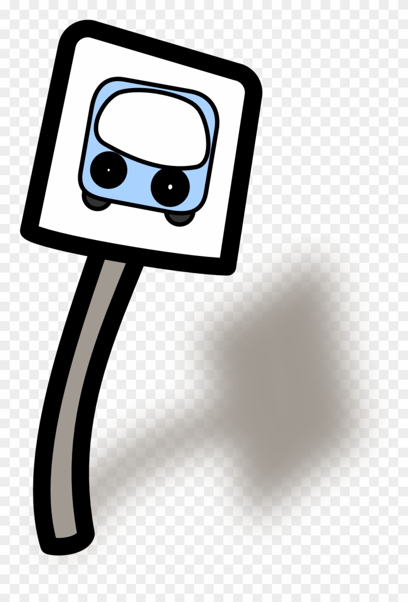 Bus Stop Roadsign - Bus Stop Clip Art - Png Download
