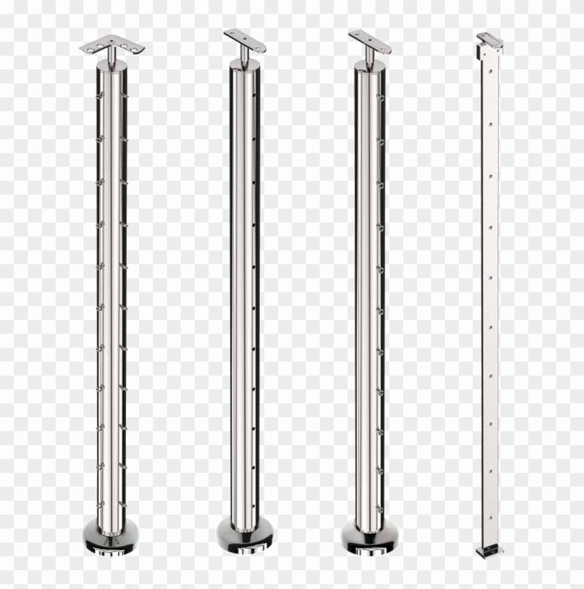 Posts Come Assembled With Standard Curved Handrail - Cylinder Clipart