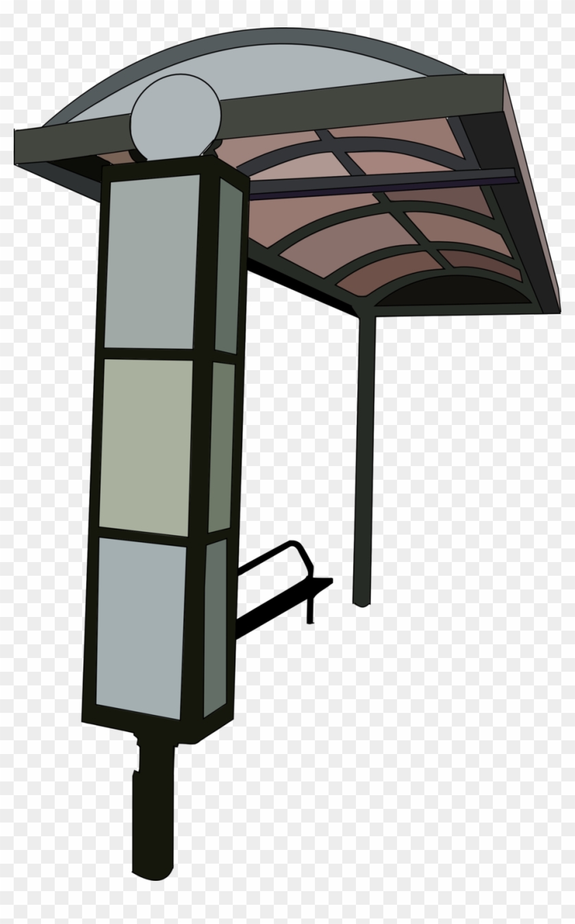 Bus Stop Trace - Clipart Bus Stop Transparent - Png Download