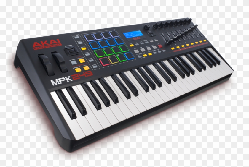 Akai 49 Key Semi-weighted Keyboard Controller - Midi Keyboard Akai Clipart