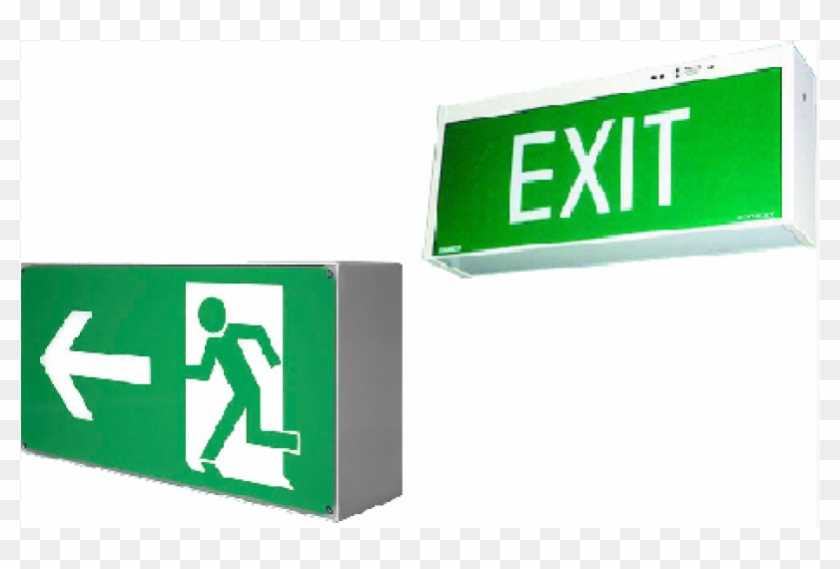Emergency Exit Sign Emergency - Traffic Sign Clipart