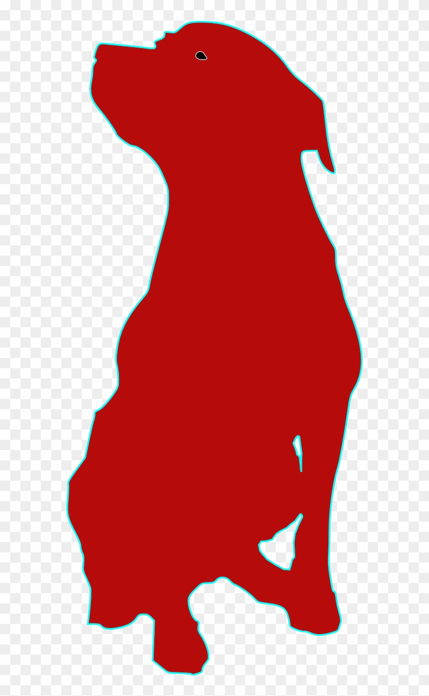 Vector Graphics, - Dog Png Silhouette Sitting Clipart #5737636