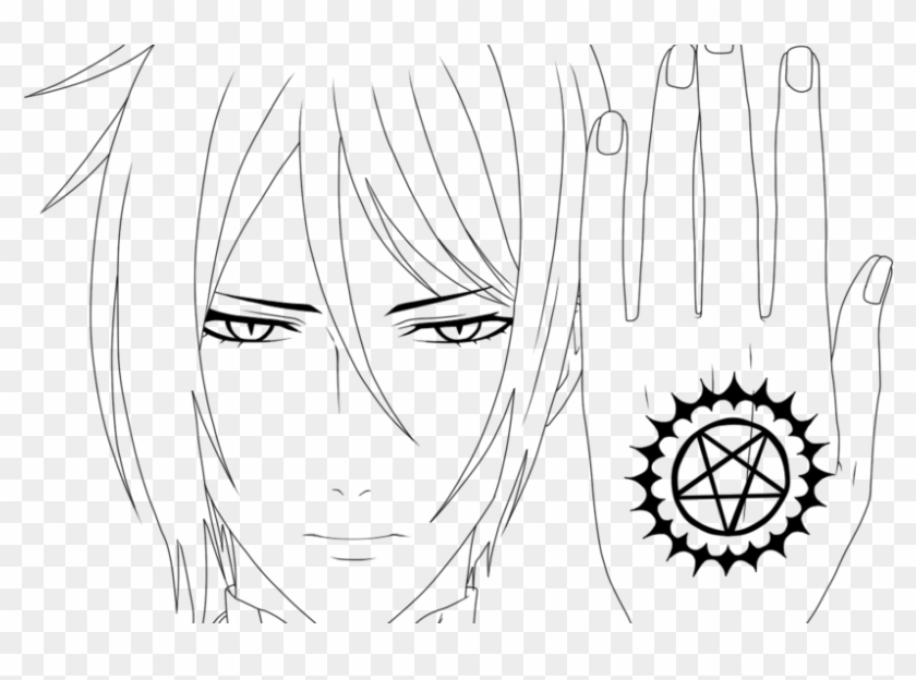 Graphic Transparent Library Sebastian Michaelis By - Line Art Clipart #5738155