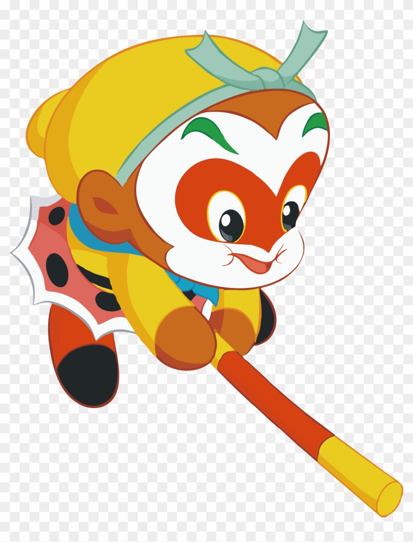 Sun Wukong Journey - 卡通 孙悟空 Clipart #5738388