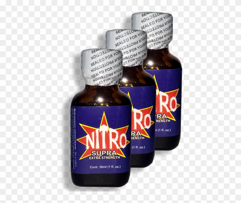 Nitro Supra Poppers 30ml - Glass Bottle Clipart
