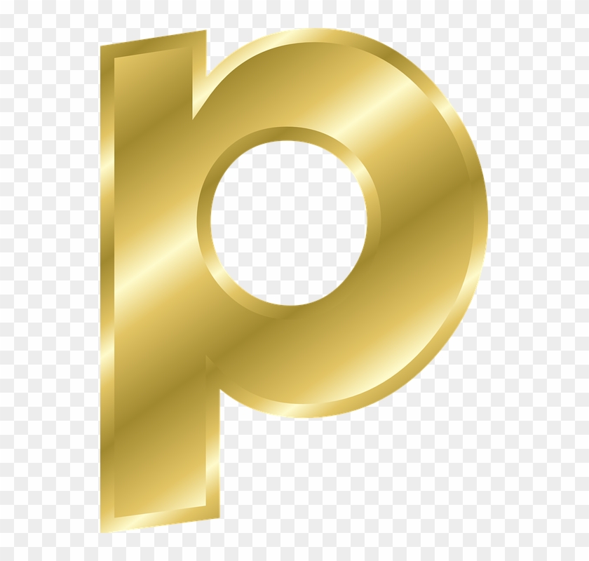 Thumb Image - Gold Alphabet Letter P Clipart