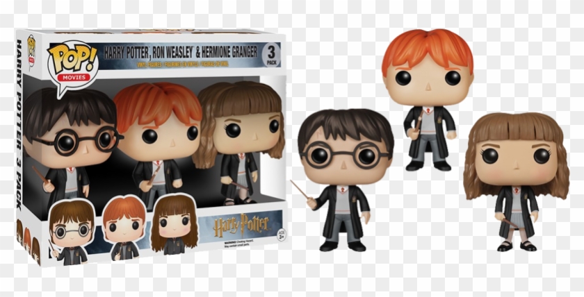Harry, Ron & Hermione Pop Vinyl - Funko Pop Ron Weasley Clipart