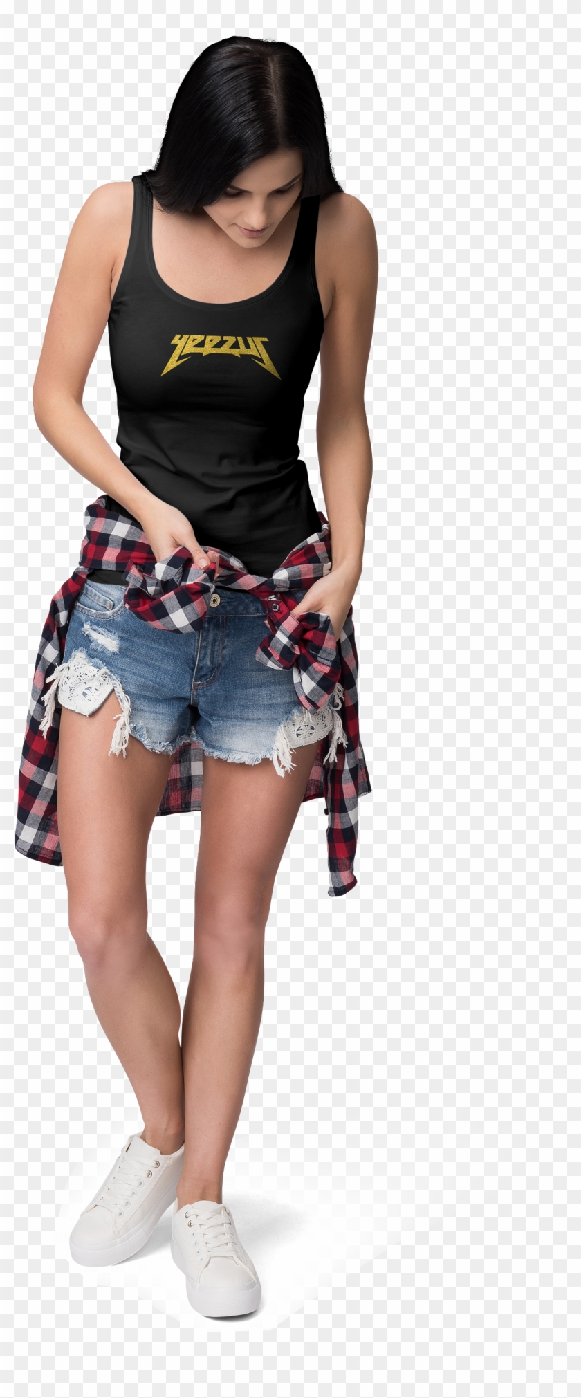 Yeezus Women's Tank Top, Yeezus Clothes - Girl Clipart #5740866