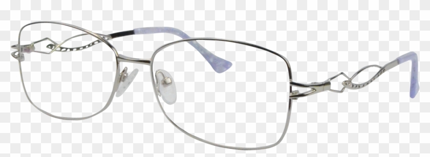 Silver Glasses Frame Silver - Transparent Material Clipart