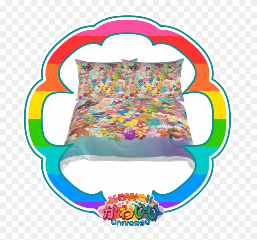 Cute Themed Comforter Blanket Neoverse Kawaii Universe - Throw Pillow Clipart #5741900