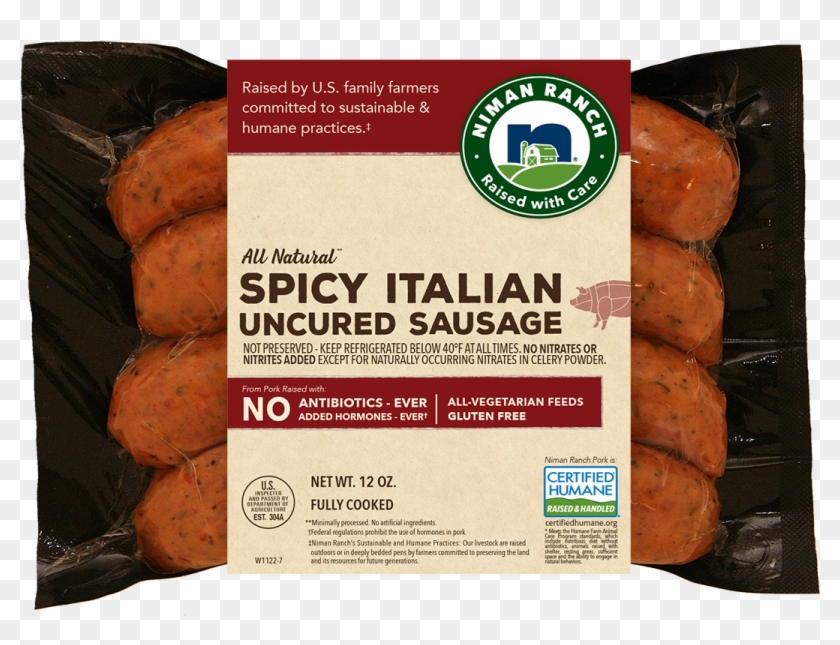 Spicy Italian Sausage - Niman Ranch Niman Ranch Pepper Salami Clipart #5742122