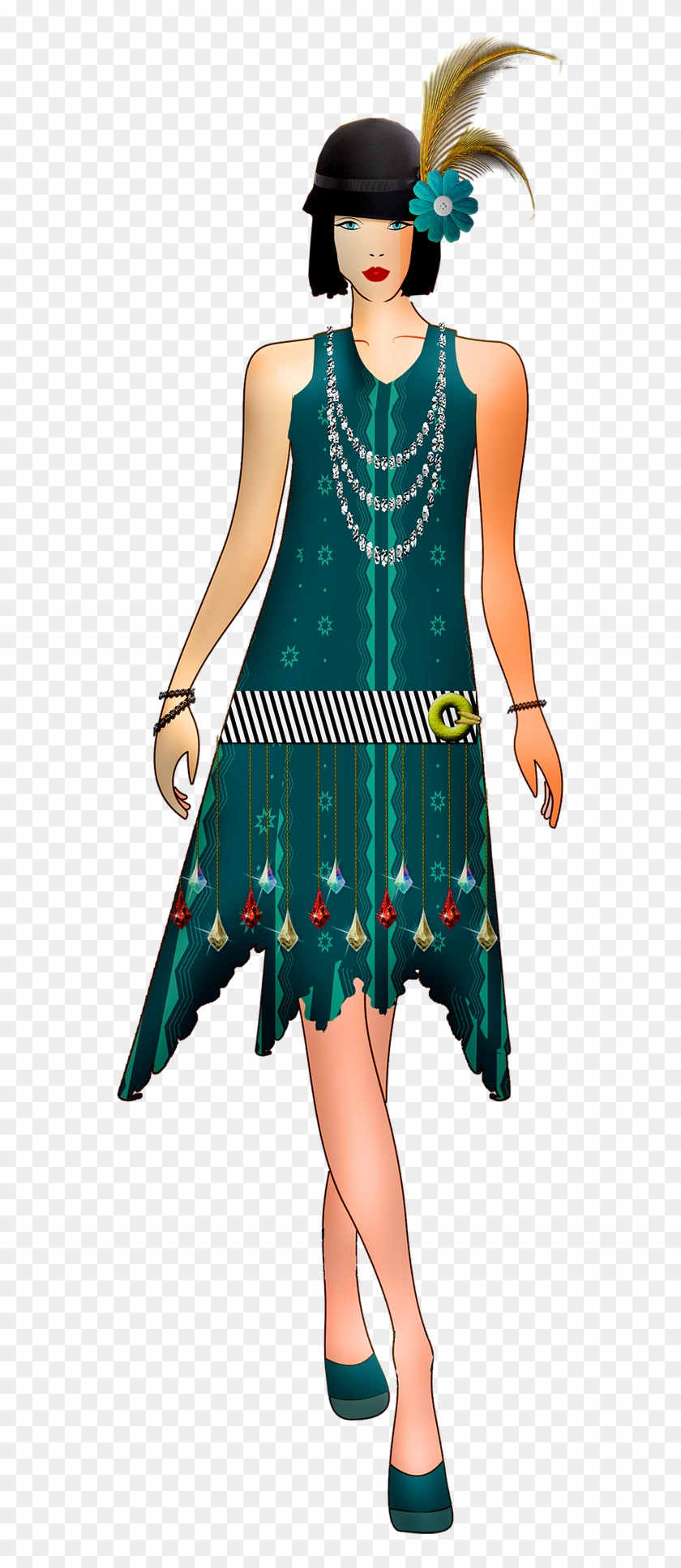 Great Gatsby Look Clipart