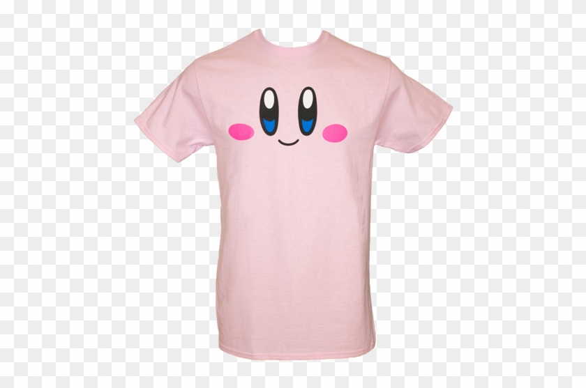 T-shirt - Kirby - Face - Front - Active Shirt Clipart #5742391