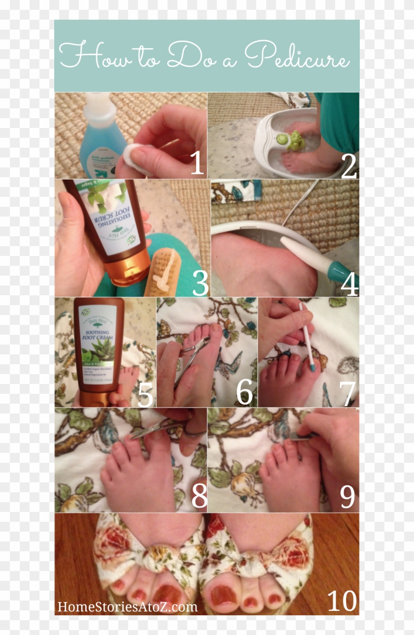 How To Do A Pedicure Pedicure Bowls, Pedicure At Home, - Girl Clipart