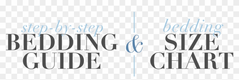 Bedding Size Chart - Calligraphy Clipart