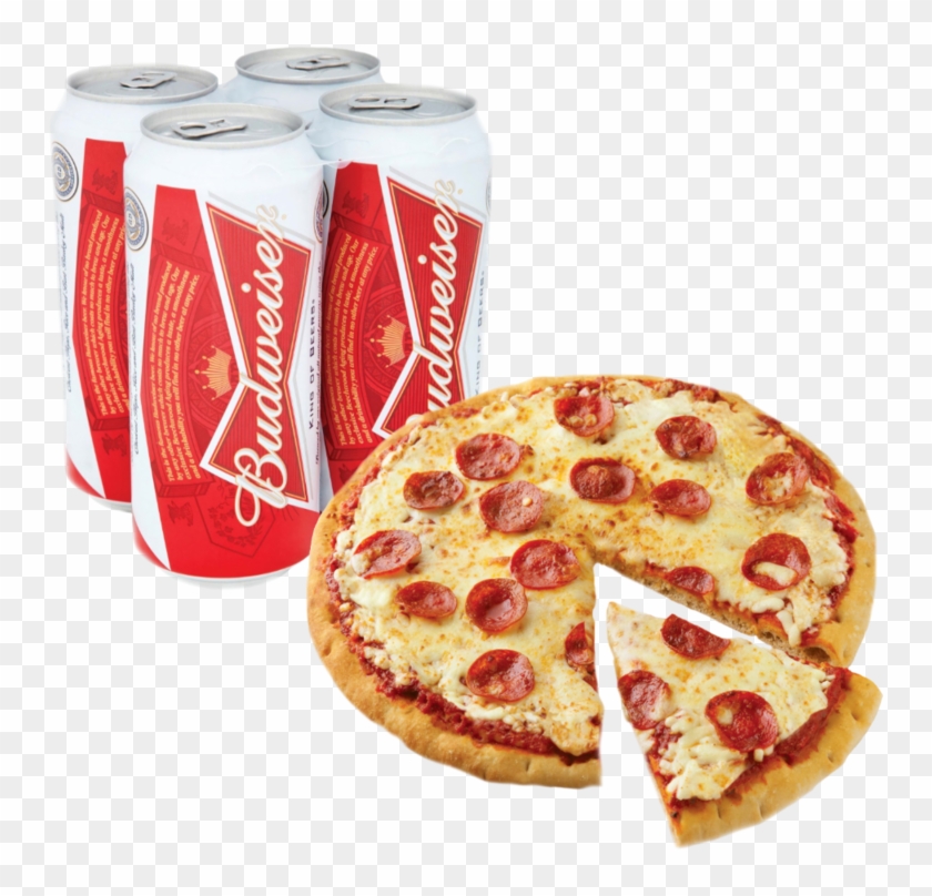 Classic Pizza & Budweiser 4 Can Pack - Budweiser Can Uk Clipart #5743018