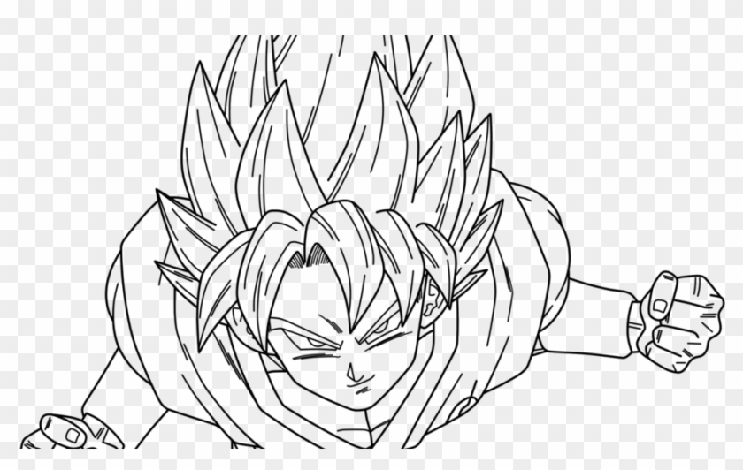 Coloring Pages Goku Jane Baker Pinterest Dbz And Imposing - Dragon Ball Super Black Drawing Clipart