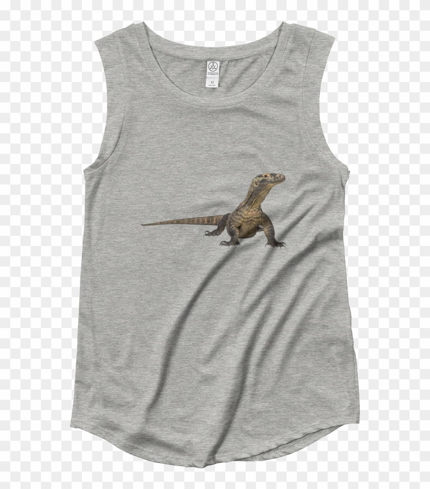 Komodo Dragon Ladies‰۪ Cap Sleeve T Shirt - Womens Muscle Tank Mockup Clipart #5743101