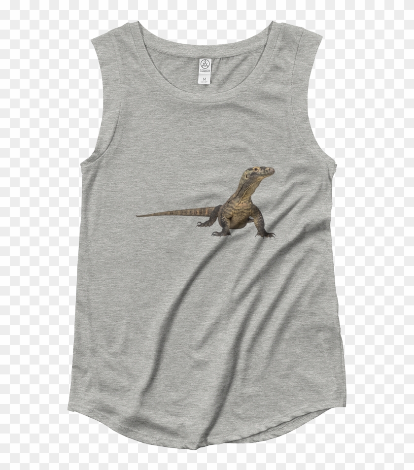 Komodo Dragon Ladies‰۪ Cap Sleeve T Shirt - Womens Muscle Tank Mockup Clipart