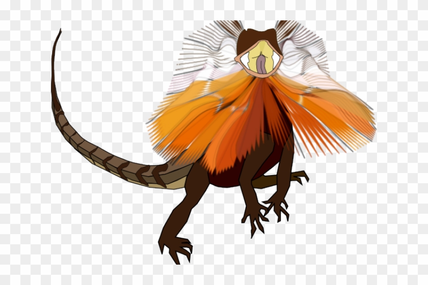 Komodo Dragon Clipart Transparent - Frilled Neck Lizard Skeleton - Png Download