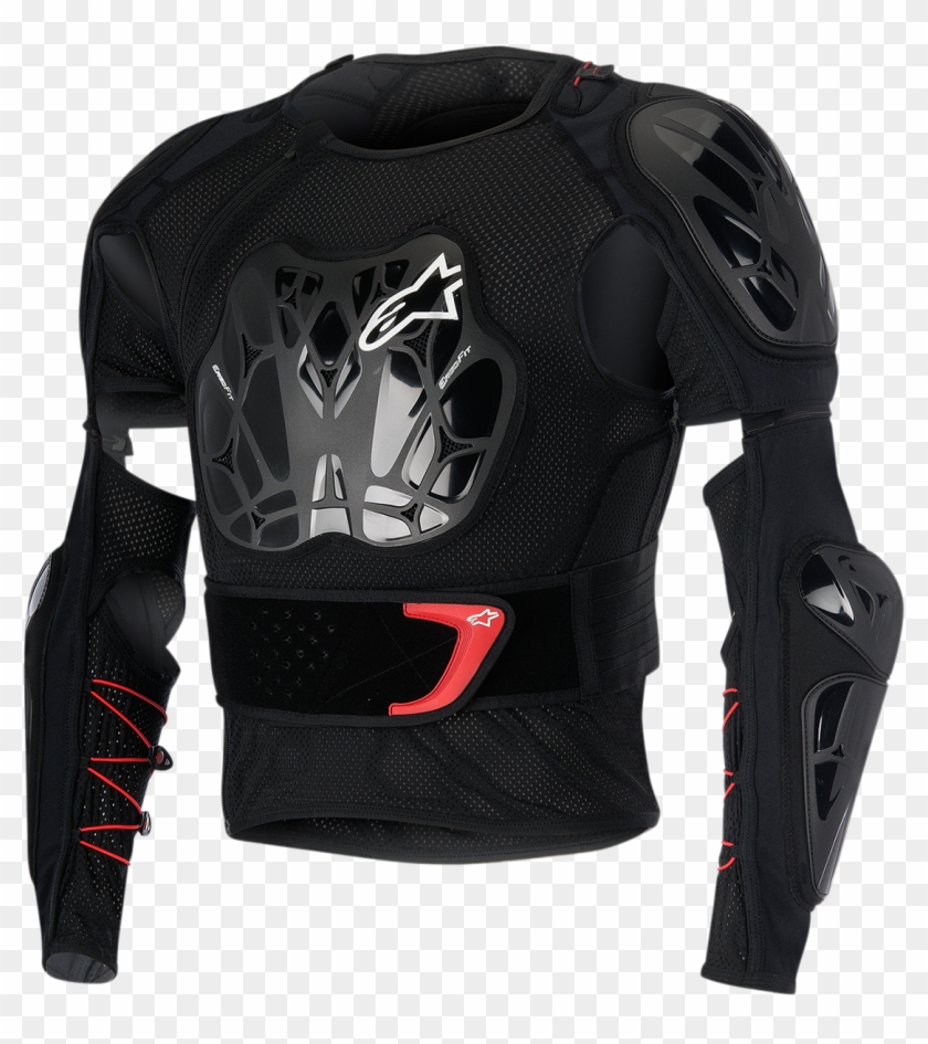Alpinestars Black Unisex Textile Bionic Tech Off Road - Mesh Armoured Motorcycle Jacket Clipart