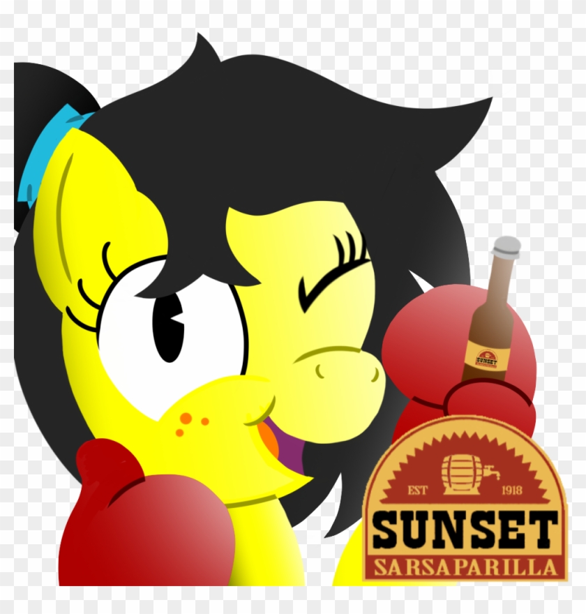 Bottle, Boxing Gloves, Earth Pony, Fallout, Freckles, - Sunset Sarsaparilla Clipart #5743781