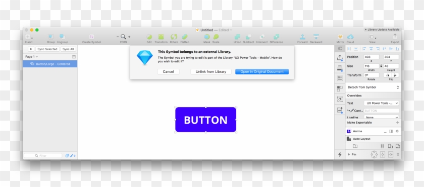 Open In Original Document - Sketch Library Updates Available Clipart