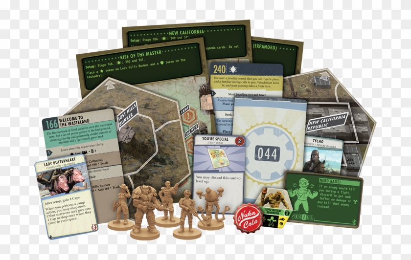 Fallout New California Cards - Fallout New California Board Game Clipart #5744123