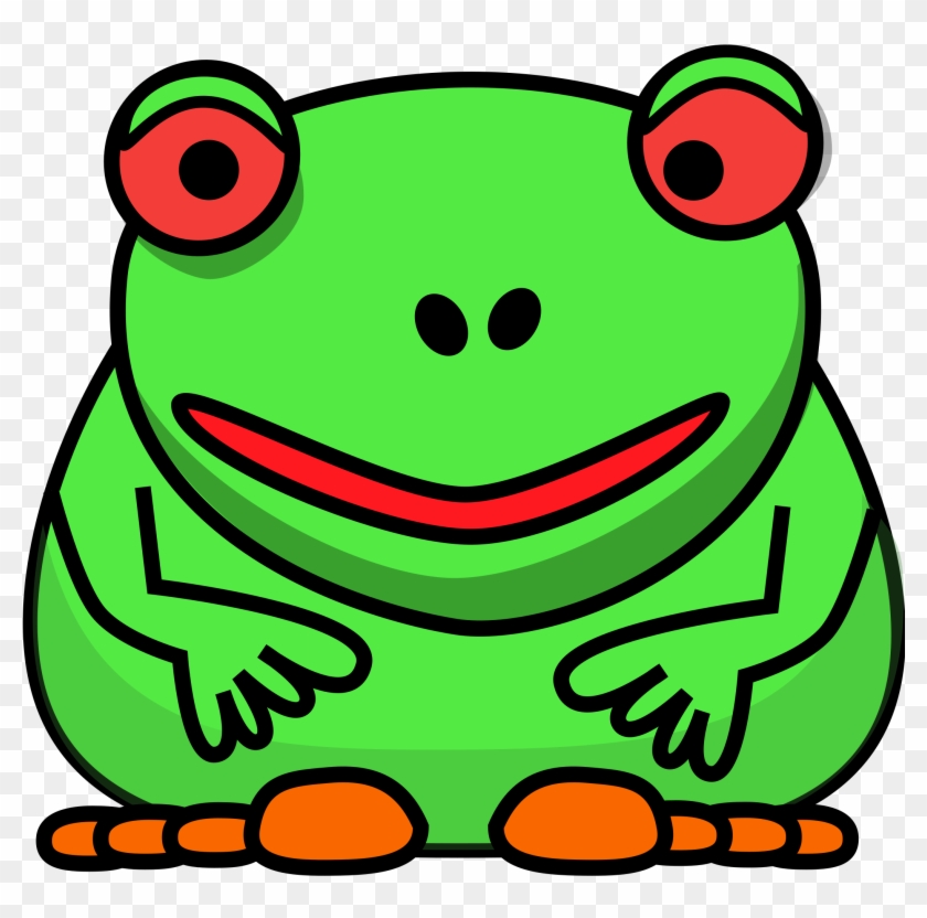 Free Download Sad Cartoon Frog Clipart Toad Frog Clip - Frog Green Clipart - Png Download #5744667