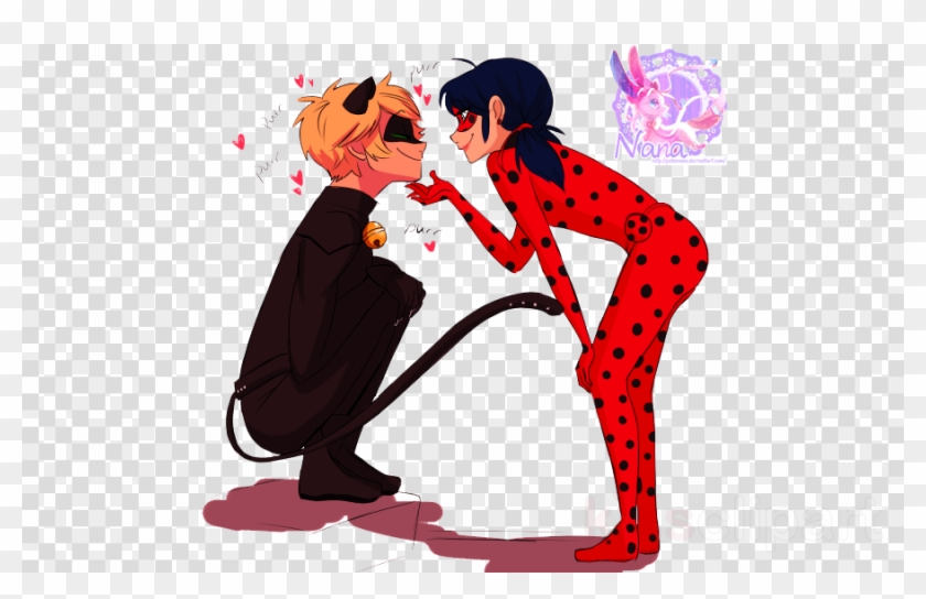 Cute Ladybug And Cat Noir Clipart