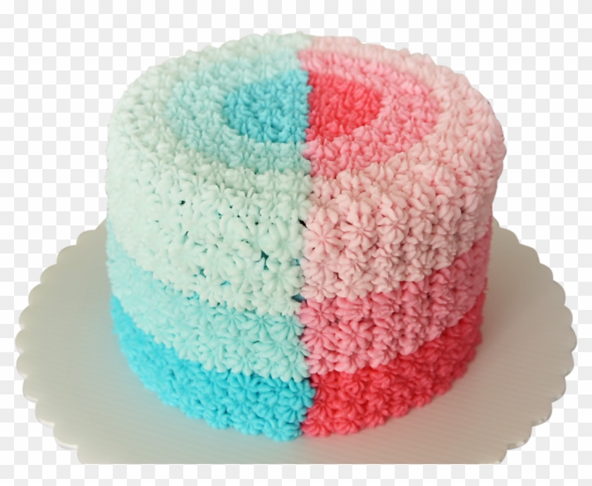 00425 01 Gender Reveal Cake - Sugar Cake Clipart