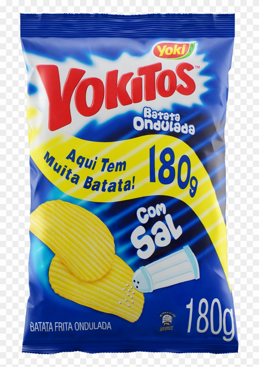 Batata Frita Ondulada Yokitos Pacote 180g - Potato Chip Clipart #5745060