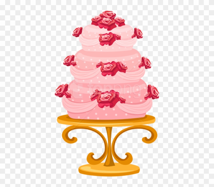 Download Cake With Roses Png Images Background - Happy Birthday My Aunty Clipart