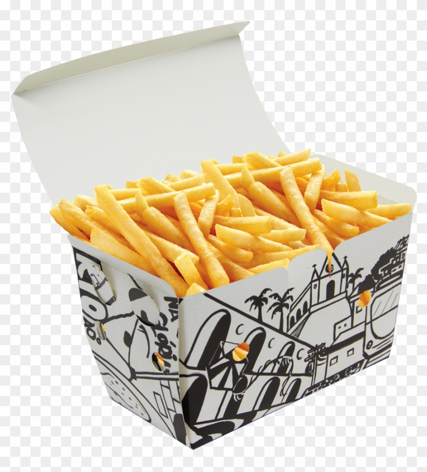 Bro) Embalagem Para Batata Frita, Lindo Design Versão - Junk Food Clipart