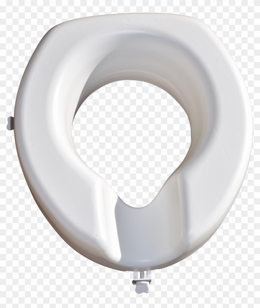 Raised Toilet Seat Top View 1 - Arruela Lisa Inox 304 Clipart