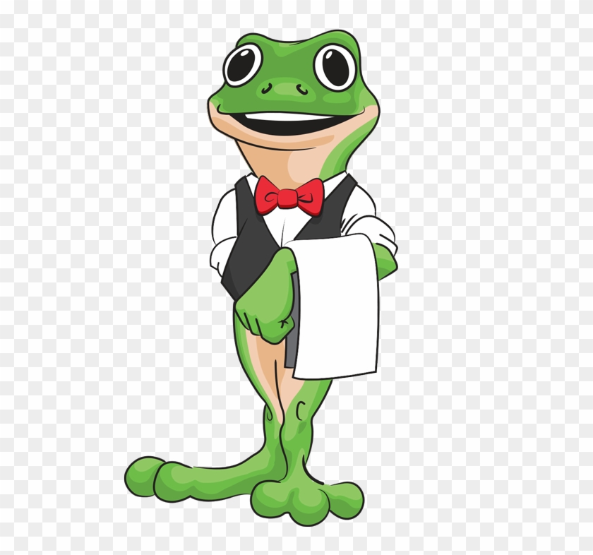 Frog Waiter Clip Art - Png Download