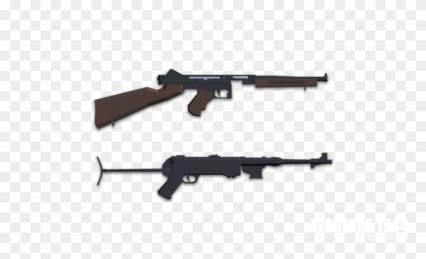 Submachine-guns - Thumb - - Firearm Clipart