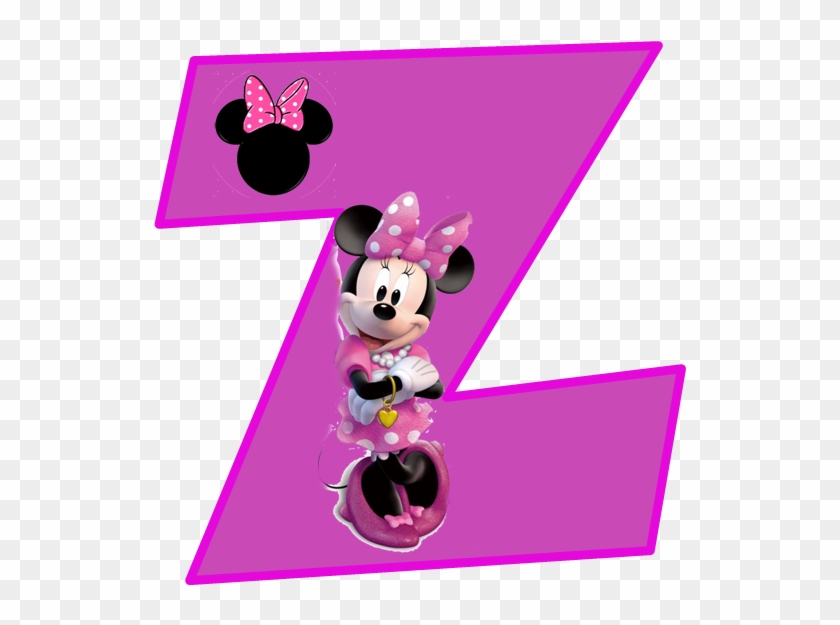 Alfabeto Púrpura De Minnie - Minnie Mouse Letter Design W Clipart