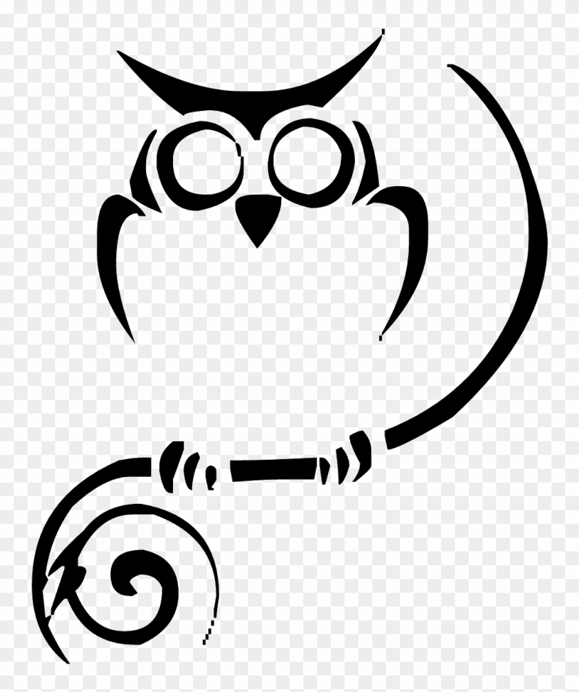 Frnds Useful Tattoos Png Use Kare - Tribal Owl Clipart